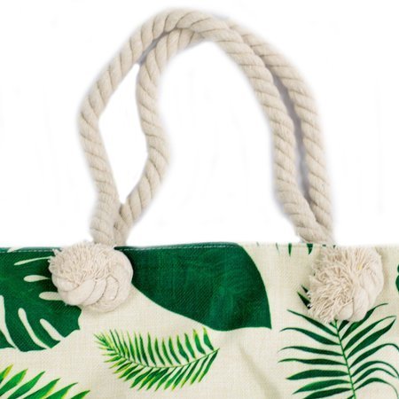 Rope Handle Bag - Tropical Greens